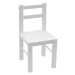 New Baby Dětská dřevěná sada stolečku a židliček 3 ks, bílá