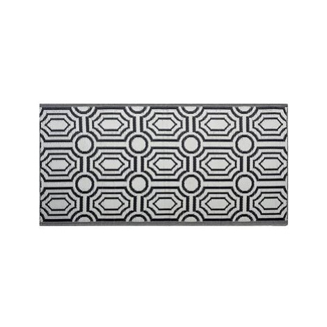 Oboustranný venkovní koberec, černý, 90x180 cm, BIDAR, 120928 BELIANI