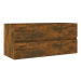 Shumee Umyvadlová skříňka - kouřový dub, 100 × 38,5 × 45 cm, kompozitní dřevo