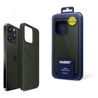 Zelené stylové pouzdro zadního krytu pro iPhone 15 Pro 3mk Hardy MagFabric Case