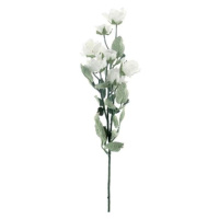 Růže mini ECO řezaná umělá bílá 68cm