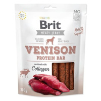 Snack BRIT Jerky Venison Protein Bar 200 g