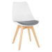 Tempo Kondela Židle DAMARA - bílá / šedá + kupón KONDELA10 na okamžitou slevu 3% (kupón uplatnít