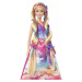 Panenka Barbie princezna s barevnými vlasy s nástrojem a doplňky