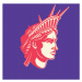 Umělecký tisk Statue of Liberty. USA Symbol, Man_Half-tube, (40 x 40 cm)