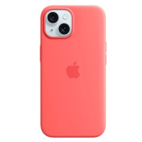 Apple iPhone 15 Silikonový kryt s MagSafe světle melounový