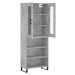 vidaXL Skříň highboard betonově šedá 69,5x34x180 cm kompozitní dřevo