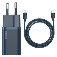 Baseus Super Si Quick Charger 1C 20W s kabelem USB-C na Lightning 1m (modrý)