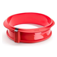 LEKUE Silikonová pečicí nádoba na dort Springform Mould 23 cm | červená