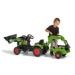 Šlapací traktor Claas Arion s nakladačem, rypadlem a vlečkou, Falk, W011260