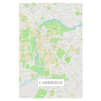 Mapa Cambridge color, (26.7 x 40 cm)