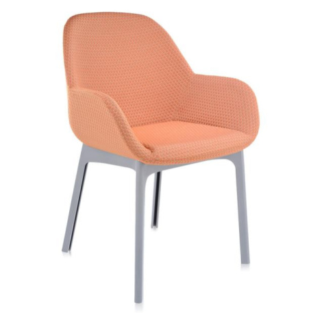 Kartell - Židle Clap Melange - oranžová, šedá