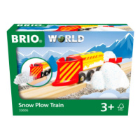 Dřevěný Vlak se sněhovým pluhem