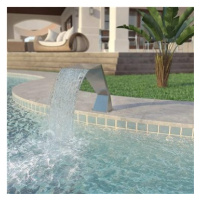 Bazénová fontána, nerezová ocel, 64x30x52 cm, stříbrná