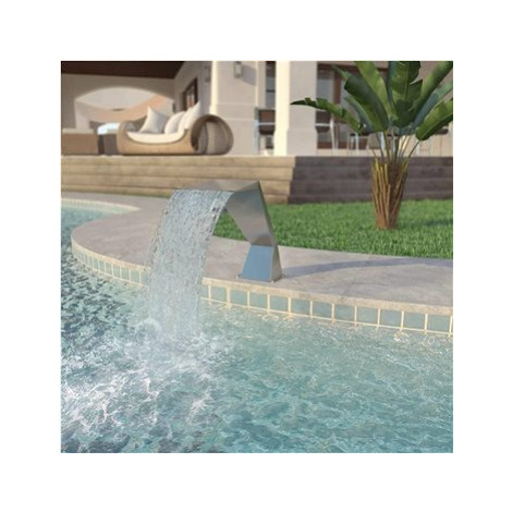 Bazénová fontána, nerezová ocel, 64x30x52 cm, stříbrná SHUMEE