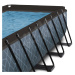 Bazén s filtrací Stone pool Exit Toys ocelová konstrukce 400*200*100 cm šedý od 6 let