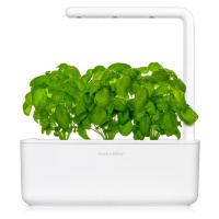 Click and Grow Smart Garden 3 chytrý květináč + 3ks kapslí se semínky bazalky bílý
