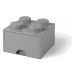 Úložný box LEGO, s šuplíkem, malý (4), šedá - 40051740
