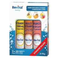 Revital Vitamin C + Multivitamin + Hořčík 3x20 šumivých tablet