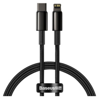 Baseus Tungsten Gold kabel USB-C/Lightning (PD) 20W 1m černý