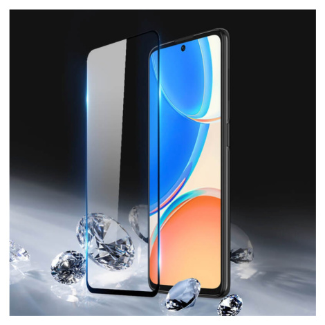 3D ochranné tvrzené sklo s rámečkem pro Honor X8 5G - černé