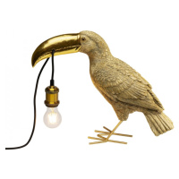 KARE Design Stolní lampa Toucan Gold 42cm