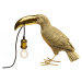 KARE Design Stolní lampa Toucan Gold 42cm