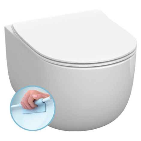 Kerasan FLO závěsná WC mísa, Rimless, 37x54cm, bílá