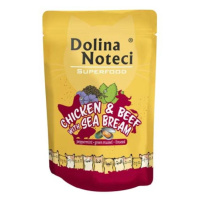 Dolina Noteci SUPERFOOD 85g kuřecí a hovězí maso s pražmou pro kočky 80% masa