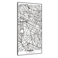 Klarstein Wonderwall Air Art Smart, infračervený ohřívač, mapa Paříže, 60 x 120 cm, 700 W