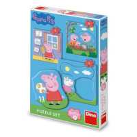 Puzzle set Peppa Pig: Rodina 3–5 dílků baby DINO