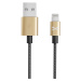 Kabel Ghostek - NRGline Apple Lightning 0,9m , Black/Gold (GHOCBL014)