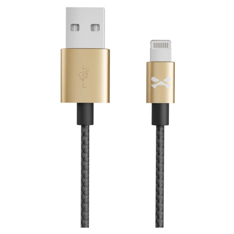 Kabel Ghostek - NRGline Apple Lightning 0,9m , Black/Gold (GHOCBL014)