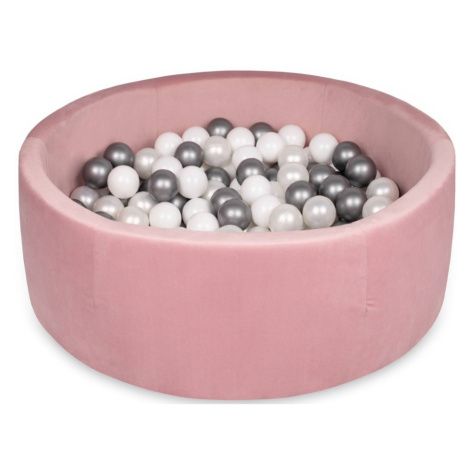 ELIS DESIGN Dětský suchý bazének "90x30" s míčky 200 ks premium kvalita barva: růžová Elisdesign