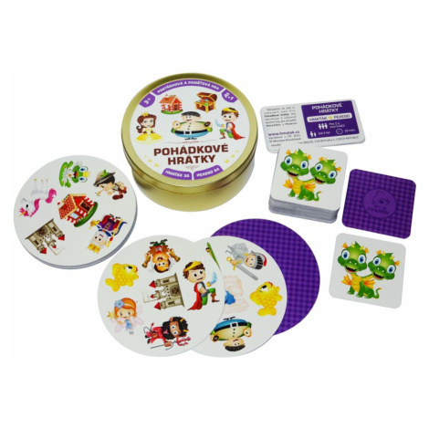 Pohádkové hrátky 2v1 - společenská hra v plechové krabičce Teddies