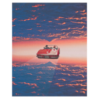 Ilustrace Clouds cinema, spacerocket art, (30 x 40 cm)