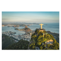 Plakát, Obraz - Rio de Janeiro - Christ and Botafogo Bay, 91.5x61 cm