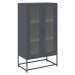 vidaXL Skříň highboard antracitová 68x39x123 cm ocel