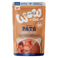 WOW Cat Adult 12 × 125 g - kuřecí a losos