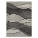 Dywany Lusczow Kusový koberec FEEL Waves šedý