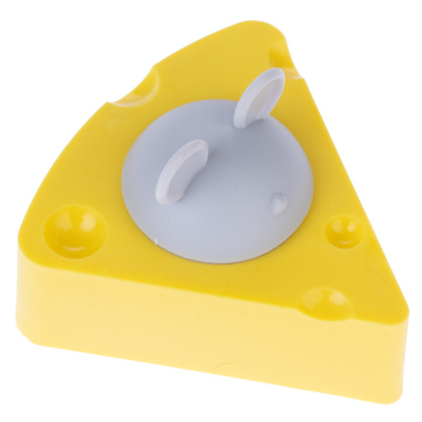 TIAKI hračka pro kočky sýr s šantou kočičí - 6,5 x 6,3 x 4,6 cm