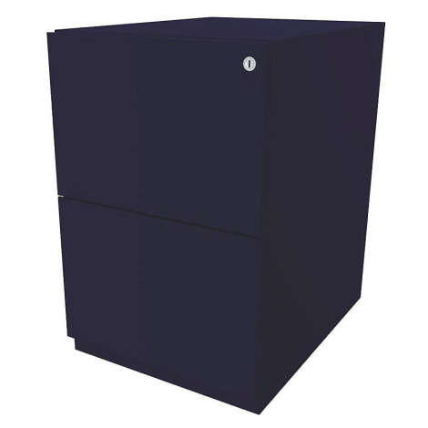 BISLEY Pojízdný kontejner Note™, se 2 kartotékami pro závěsné složky, v x š 645 x 420 mm, antrac