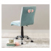 Čalouněná židle na kolečkách ballerina - mint