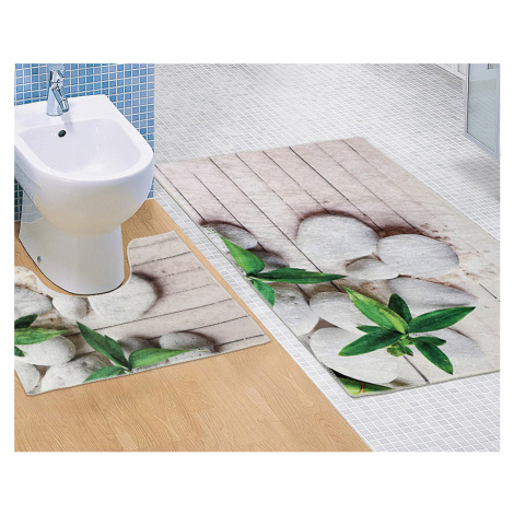 Bellatex koupelnová souprava 3D FOTOTISK JADRAN, 100x60cm (předložka) + 50x60cm (na WC)