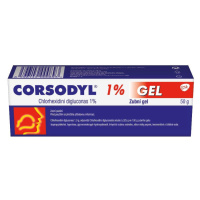 Corsodyl Zubní gel 1% 50g