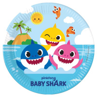 Procos Kvalitné kompostovateľné taniere - Baby Shark 8 ks