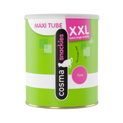 Výhodné balení Cosma snackies XXL kousky Maxi Tube - 3 x Tuňák (540 g)