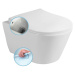 AVVA WC mísa závěsná rimless, s bidetovou sprškou, 35,5x53 cm 100312