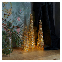 Sirius LED dekorativní stromek Kirstine, zlatý, výška 63,5 cm