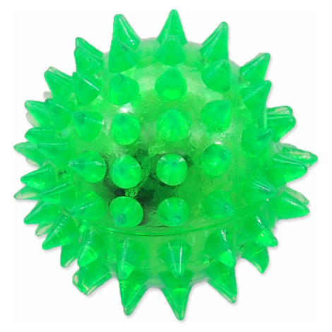 Hračka Dog Fantasy míč LED zelená 5cm